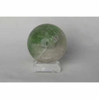 Groene fluoriet mineraalbal